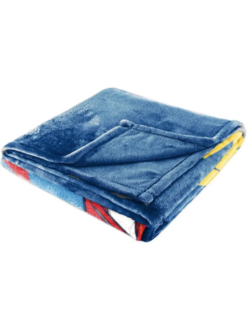 Cozy Kids Plush Fleece Throw Blanket - Soft Blue Cars Design, Large 60x90